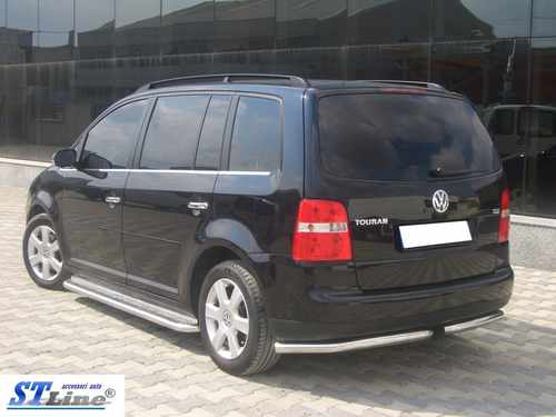 Задні куточки AK003 (2 шт., нерж) для Volkswagen Touran 2003-2010 рр