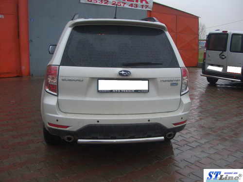 Задня дуга AK002 (нерж) для Subaru Forester 2008-2013 рр