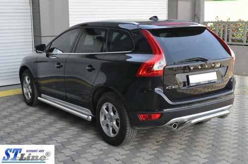 Бічні труби BB004 (2 шт, нерж) для Volvo XC60 2009-2017 років