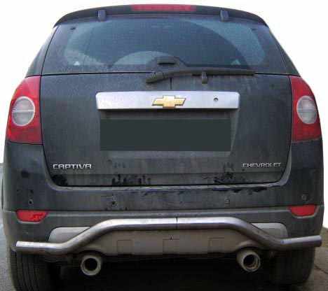 Задня дуга AK008 (нерж.) для Chevrolet Captiva 2006-2019рр