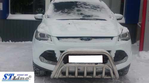 Кенгурятник WT002 (нерж.) для Ford Kuga/Escape 2013-2019 