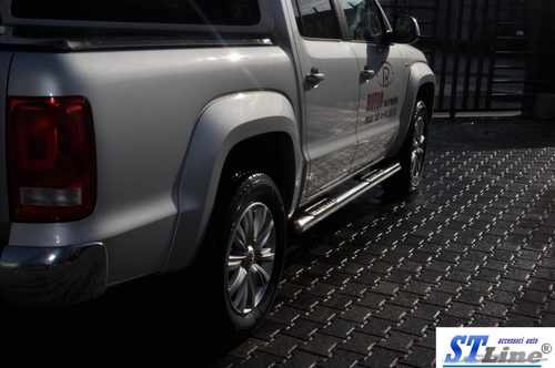 Бічні труби (2 шт., нерж) 60мм для Volkswagen Amarok 2010-2022 рр