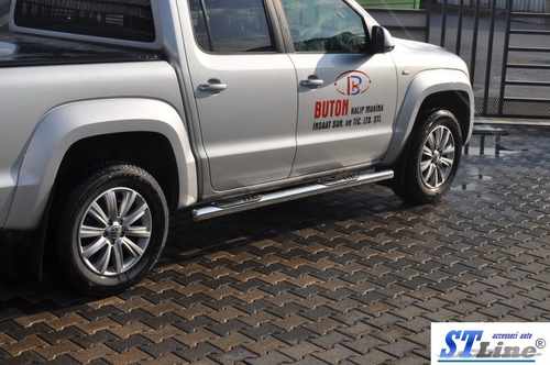 Бічні труби (2 шт., нерж) 60мм для Volkswagen Amarok 2010-2022 рр