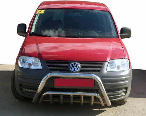 Кенгурятник WT002 (нерж) для Volkswagen Caddy 2004-2010 