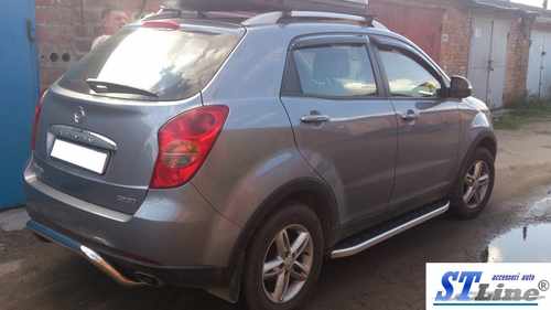 Задня дуга AK007 (нерж) для SsangYong Korando 2010-2019
