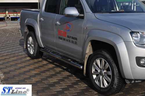 Бічні труби (2 шт., нерж) 60мм для Volkswagen Amarok 2010-2022 рр