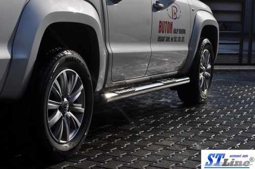 Бічні труби (2 шт., нерж) 60мм для Volkswagen Amarok 2010-2022 рр