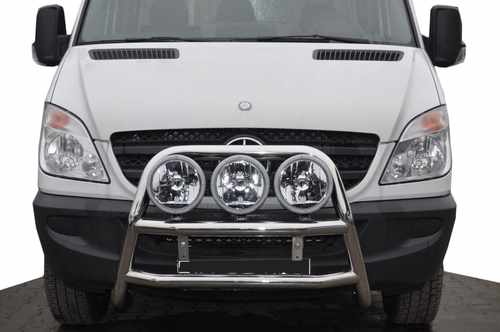 Кенгурятник високий WT018 (нерж.) для Mercedes Sprinter 2006-2018 рр