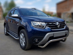 Кенгурятник WT007 (нерж.) для Renault Duster 2018+