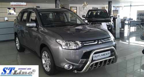 Кенгурятник WT002 (нерж.) для Mitsubishi Outlander 2012-2021 