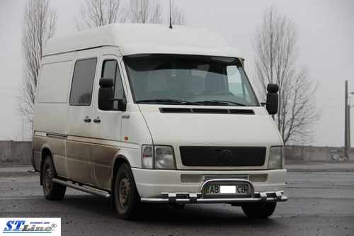 Передній захист ST020 (нерж) для Volkswagen LT 1998+ рр