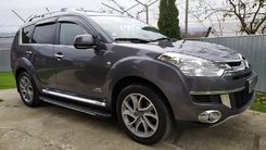 Бокові пороги Bosphorus Grey (2 шт., алюміній) Довга база для Fiat Doblo III 2023-2024