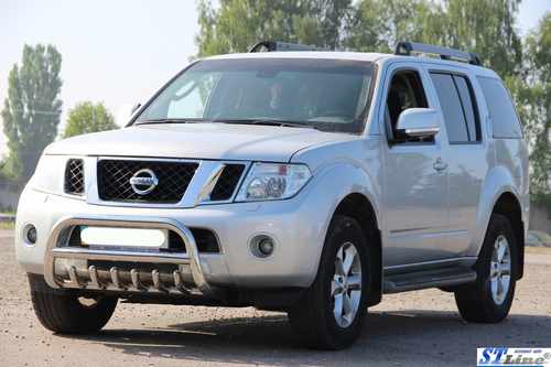 Кенгурятник WT008 (нерж) для Nissan Pathfinder R51 2005-2014рр