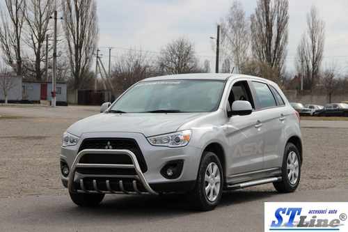 Кенгурятник WT003 (нерж.) для Mitsubishi ASX 2010-2023 