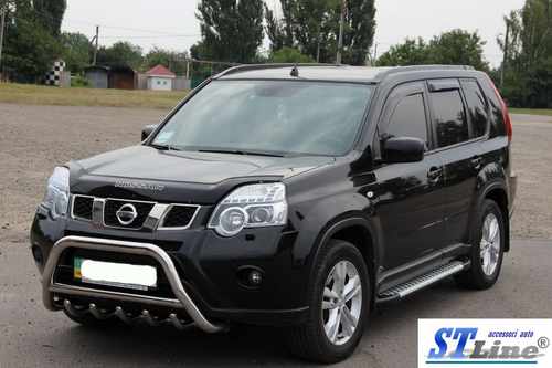 Передній захист WT003 (нерж) для Nissan X-trail T31 2007-2014
