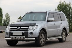 Передній захист ST015 (нерж.) для Mitsubishi Pajero Wagon III