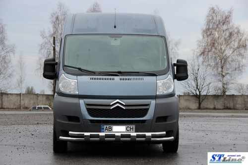 Передня дуга ST015 (нерж.) для Fiat Ducato 2006+ та 