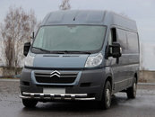 Передня дуга ST015 (нерж.) для Fiat Ducato 2006+ та 