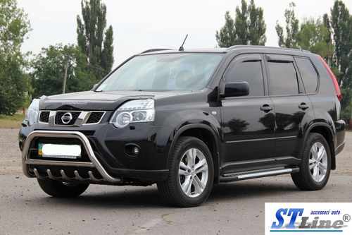Передній захист WT003 (нерж) для Nissan X-trail T31 2007-2014
