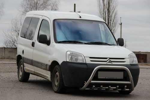 Кенгурятник WT003 (нерж.) 60 мм для Peugeot Partner 1996-2008 років