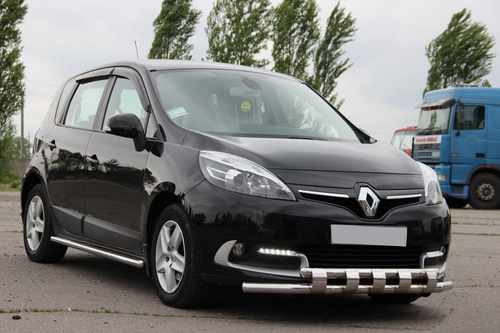 Передня дуга ST015 (нерж.) для Renault Scenic/Grand 2009-2016 