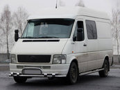 Передній захист ST020 (нерж) для Volkswagen LT 1998+ рр