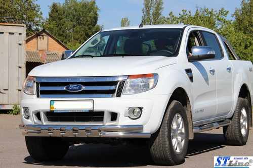 Передній захист ST016 (нерж.) для Ford Ranger 2011+ рр