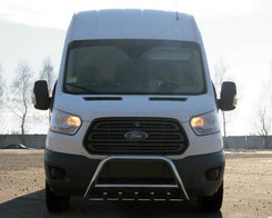 Кенгурятник WT003 (нерж.) для Ford Transit 2014+ 