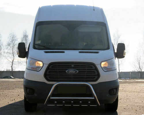 Кенгурятник WT003 (нерж.) для Ford Transit 2014+ 