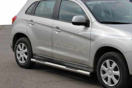 Бічні труби BB002 (2 шт., нерж.) для Mitsubishi ASX 2010-2023 рр