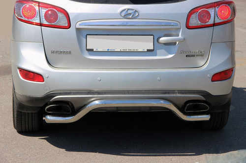 Задня дуга AK007-2 (нерж.) для Hyundai Santa Fe 2 2006-2012рр