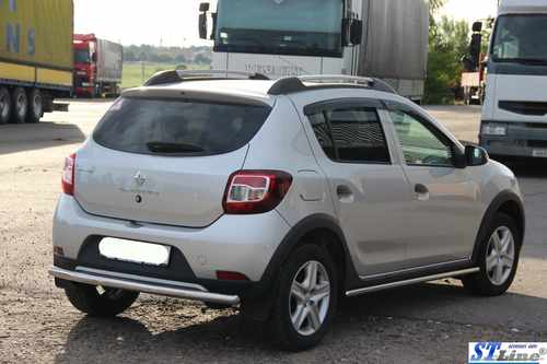 Задня дуга AK002 (нерж) для Dacia Sandero 2013-2020 рр