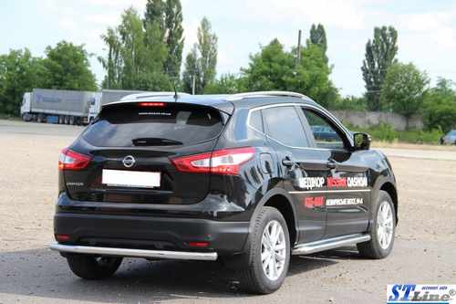 Задня дуга AK002 (нерж) для Nissan Qashqai 2014-2021рр