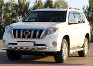 Передній захист ST015 (нерж) для Toyota Land Cruiser Prado 150