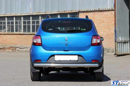 Задня дуга AK002 (нерж) для Dacia Sandero 2013-2020 рр