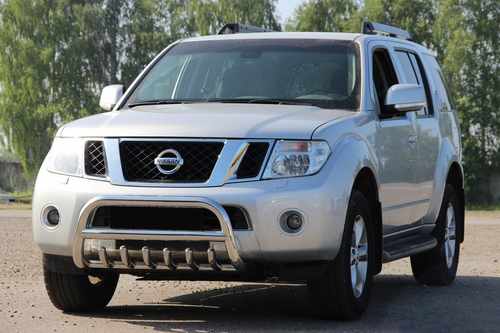 Кенгурятник WT008 (нерж) для Nissan Pathfinder R51 2005-2014рр