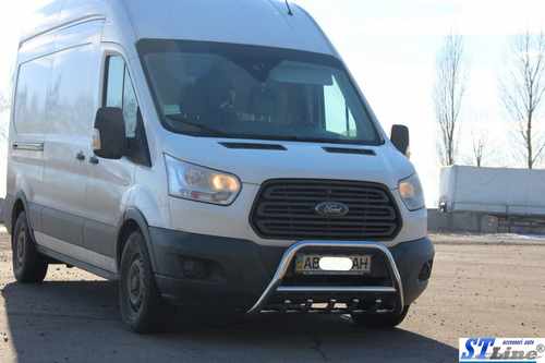 Кенгурятник WT003 (нерж.) для Ford Transit 2014+ 