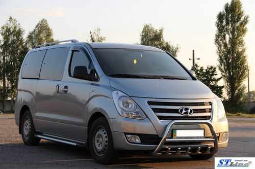 Кенгурятник WT003 (нерж.) для Hyundai H200, H1, Starex 2008+ 