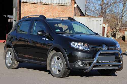 Передня дуга WT006 (нерж.) для Renault Sandero 2013-2022 