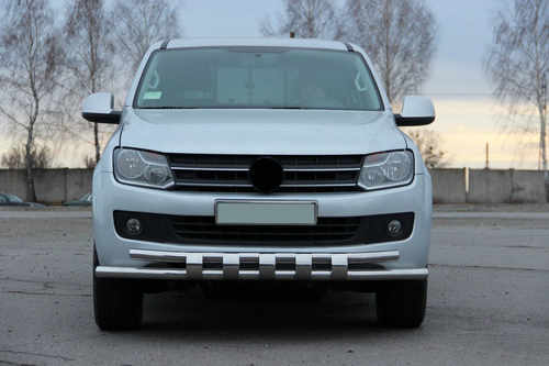Передній захист F3-08.7 (нерж) для Volkswagen Amarok 2010-2022 рр