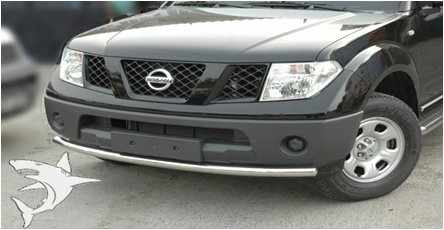 Передній захист ST008 (нерж) для Nissan Navara 2006-2015 