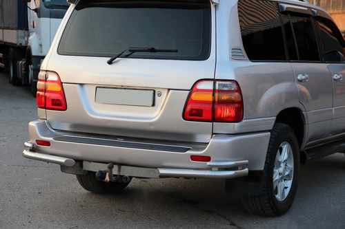 Задні куточки AK003-Double (2 шт., нерж) для Toyota Land Cruiser 100