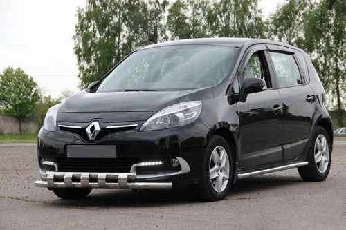Передня дуга ST015 (нерж.) для Renault Scenic/Grand 2009-2016 