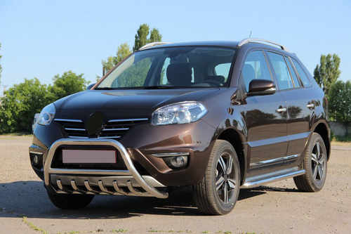 Кенгурятник WT003 (нерж.) для Renault Koleos 2008-2016 