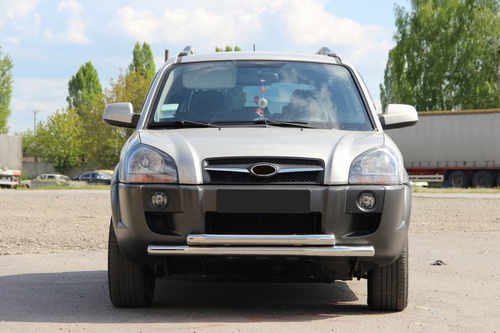 Передній захист ST014 (нерж.) для Hyundai Tucson JM 2004+ 