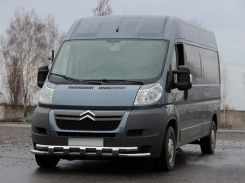 Передня дуга ST015 (нерж.) для Peugeot Boxer 2006+ та 