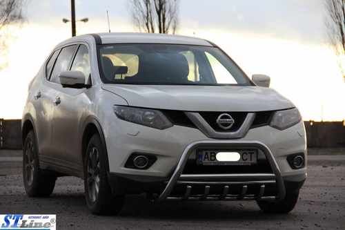 Кенгурятник WT003 (нерж) для Nissan X-trail T32 / Rogue 2014-2021 
