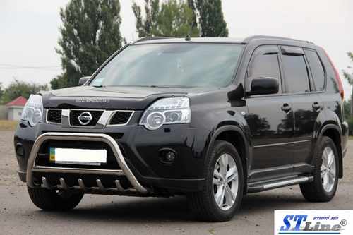 Передній захист WT003 (нерж) для Nissan X-trail T31 2007-2014