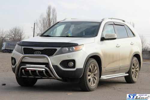 Кенгурятник WT002/2 (нерж.) для Kia Sorento XM 2009-2014