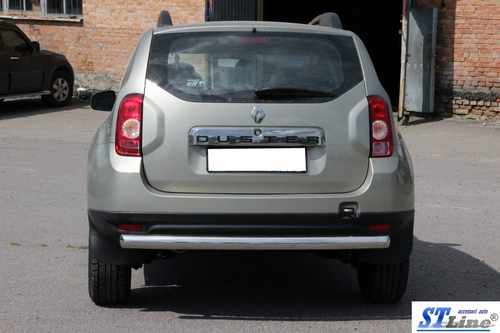 Задня дуга пряма (нерж.) для Renault Duster 2008-2017 рр